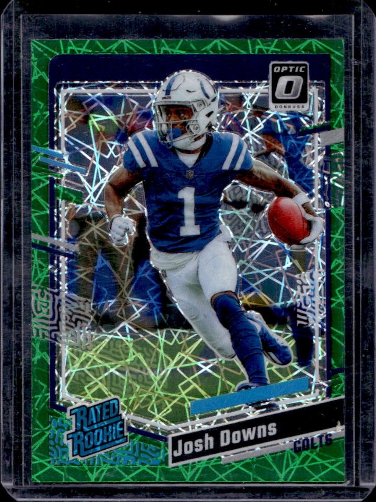 2023 Donruss Optic Josh Downs Green Velocity Prizm Rated Rookie #248 Colts