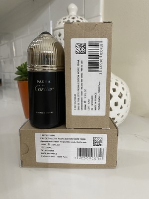 PASHA DE Cartier EDITION NOIRE EDT Spray 3.3oz /100 ml Mens tester NEW IN BOX