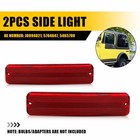 2X Rear Side Marker Light Housings Red for 1974-1983 Jeep Cherokee SJ J0994021