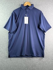 Collars  Co Navy Blue Featherweight Relaxed Dress Collar Polo Shirt Large NEW