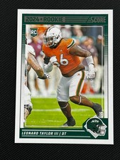 2024 Panini Score #396 Leonard Taylor III RC New York Jets Football Card