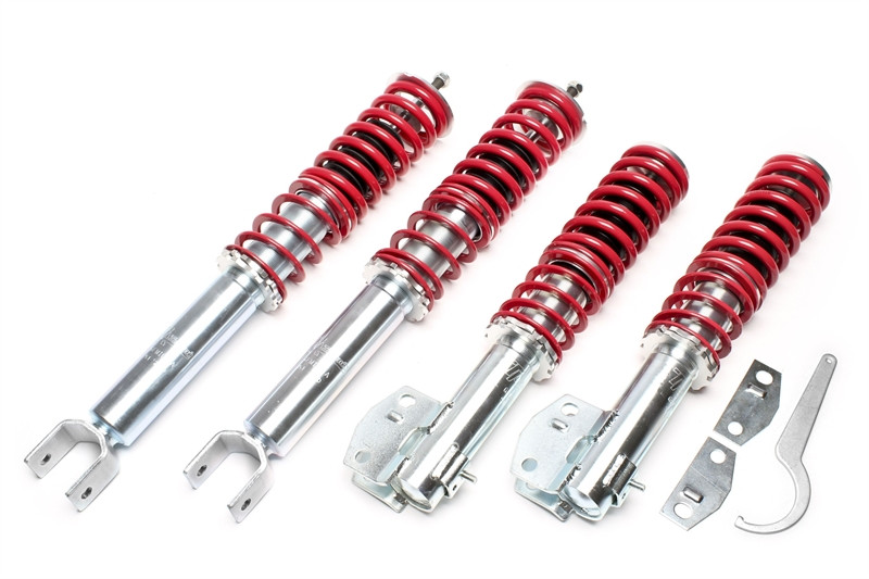 Suspension coilover TA Technix EVO IV-VI réglable en hauteur pour optimiser la tenue de route