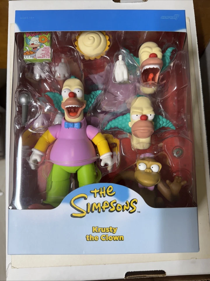 Super7 The Simpsons Ultimates Krusty the Clown Action Figure 14+ - Image 2 of 4