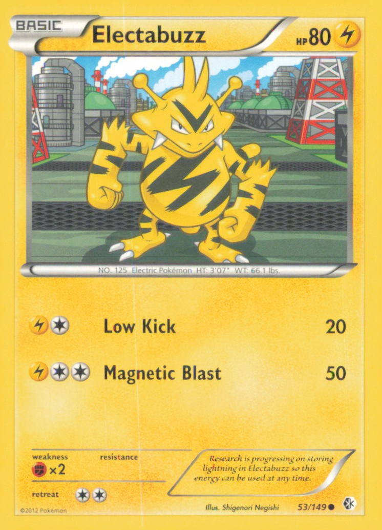 ELECTABUZZ 53/149 COMMON BOUNDARIES CROSSED POKEMON NEAR MINT