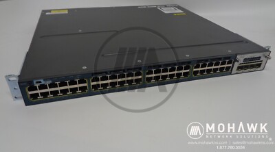 Cisco Catalyst 3560-X 48-Port PoE+ Managed Gigabit Switch WS-C3560X-48P-S