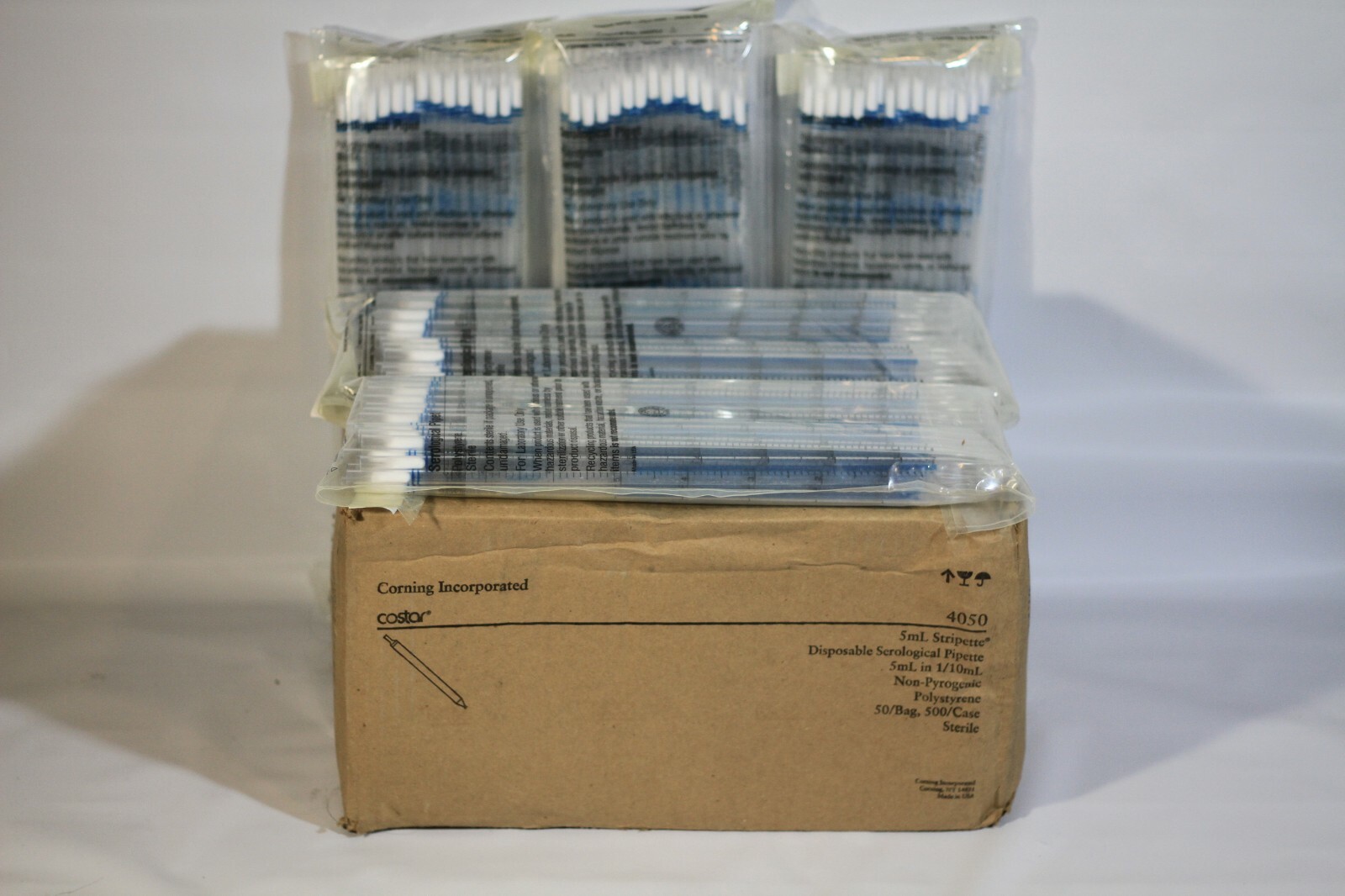 5mL Corning CoStar Stripette Disposable Serological Pipette 1/10mL 500/case eBay