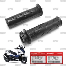 Pair Black Hand Grip Throttle Pipe For Honda Forza 300cc Bike 2020 - 2022