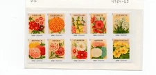 4754-63 4763 4763a Vintage Seed Packets 1 dispaly pane of all 10  2013 MNH^