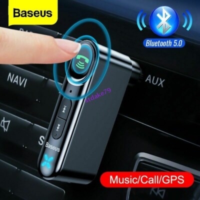 Car Bluetooth 5.0 Receiver 3.5mm AUX Wireless Adapter Speaker MP3 Player Baseus