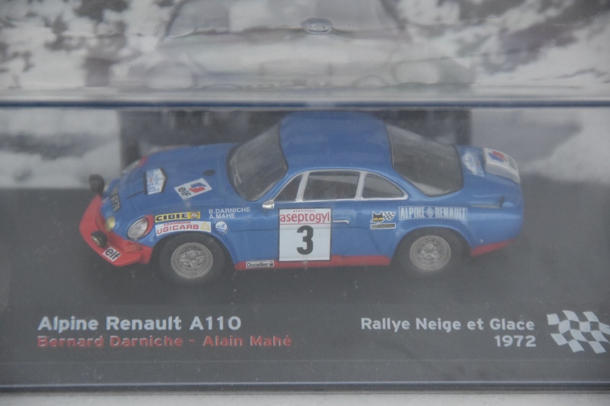 Maquette Alpine Renault A110 Rallye Neige 1972 - Échelle 1/43 - Occasion Comme Neuve Dans Boîte