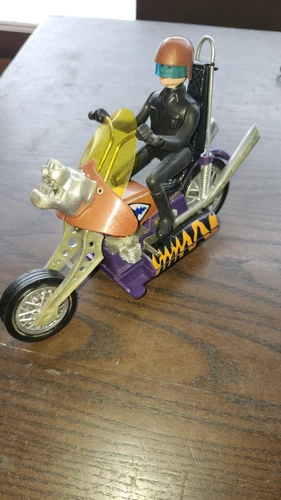 Hasbro Scream'n Demon 1971 Chopper Motorcycle Tiger Shark Daredevil Non Working 