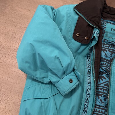 Vtg London Fog Down Ski Jacket Puffer Winter Coat Two Layers Size