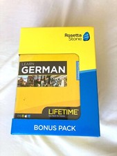 Rosetta Stone German Bonus Pack Bundle Lifetime Online Access  Grammar Guide 