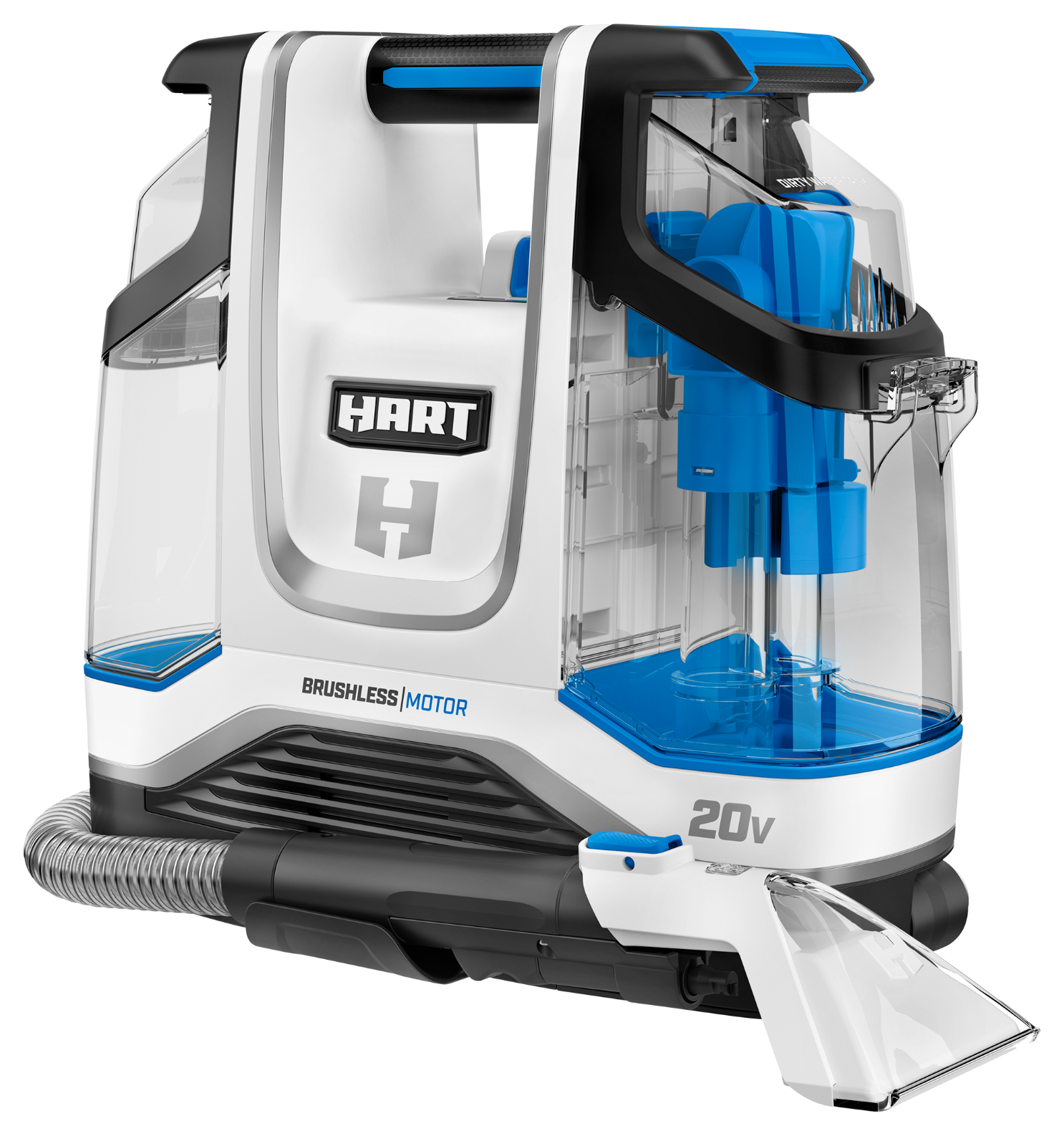 NEW HART 20V 20Volt Brushless Cordless Vacuum Spot Carpet Cleaner W/Batt,Charger