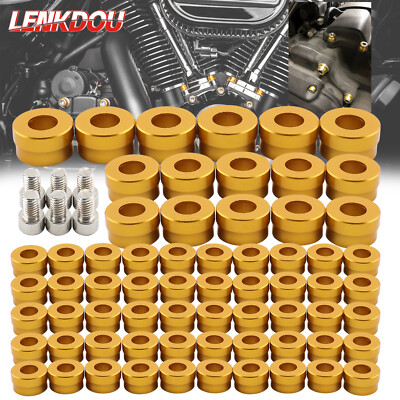 66X Engine Bolt Topper Caps Cover For Harley Twin Cam Touring - Foto 7