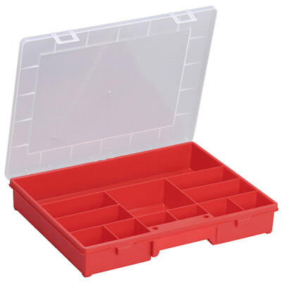 Allit EuroPlus Basic 37 Sortiments-Kasten Kleinteile-Koffer 12 Fächer Organizer