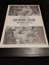 Vincent Bell Good Morning  Starshine Hair Rare Original Promo Poster Ad Framed!
