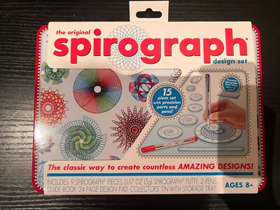 Original Spirograph Design Set With Nine Pieces And Two Pens - Kahootz 0100