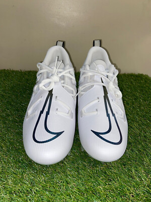 Nike Alpha Menace Pro 3 White Black Gold Football Cleats 