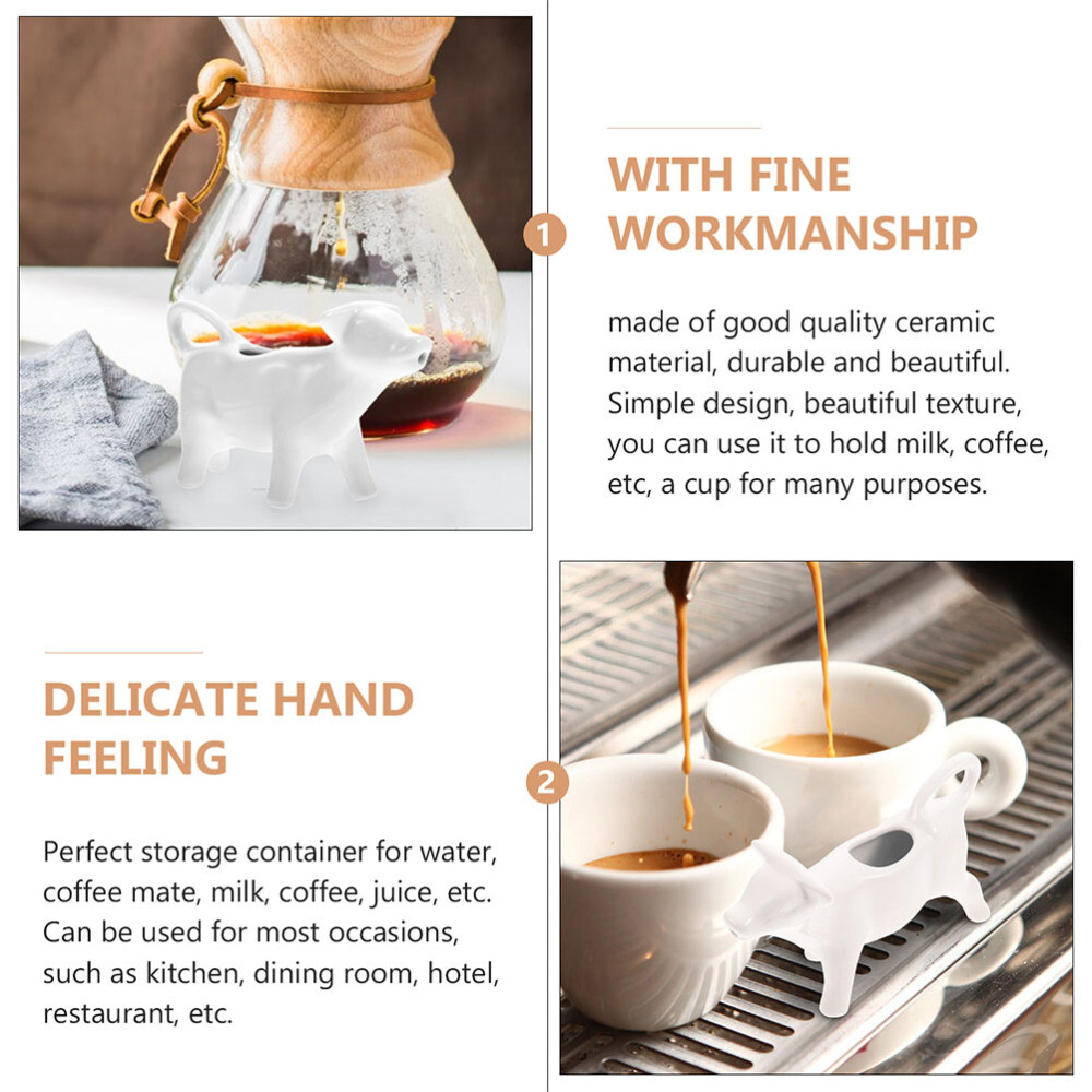6 Pcs Ceramic Milk Jug Ceramics Creamer Container Cow Gravy Boat eBay
