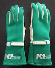 PLANNING RACING GLOVES Keiichi Tsuchiya Drift K1 Leather GREEN Size M L Japan