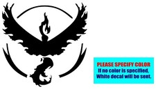 Pokemon Team Valor Vinyl decal sticker Graphic Die Cut Car Truck Window 9"