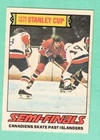 (1) STANLEY CUP 1977-78 O-PEE-CHE # 262 CANADIENS EX/EX+  CARD (K0099)