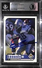 Cortez Kennedy Signed 1998 UD Choice Seahawks Football Card #170 BAS COA Auto'd
