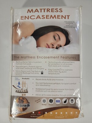 Steve Silver Co FULL BUNK Mattress Encasement Complete Bed Bug Protection 6 - 8 