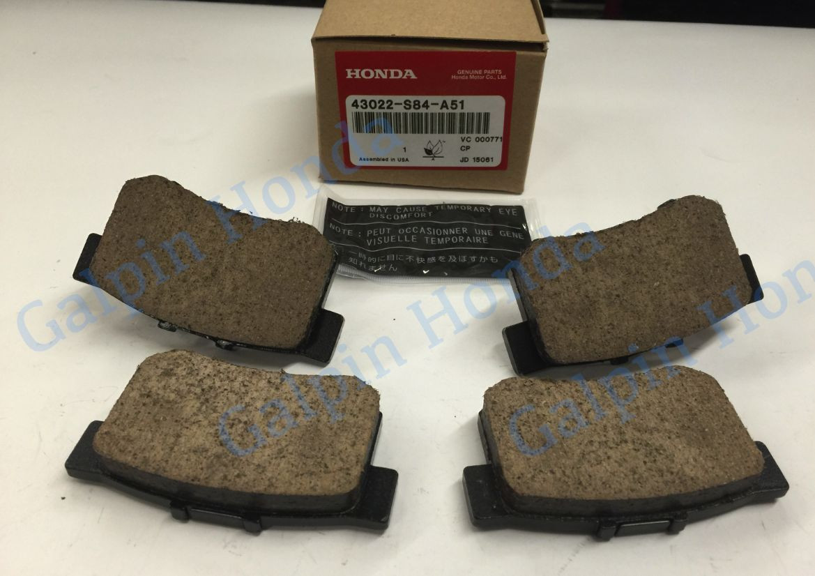 🔥 Acura HONDA OEM 04-08 TSX Brake-Rear Pads 43022-S84-A51 🔥 | eBay