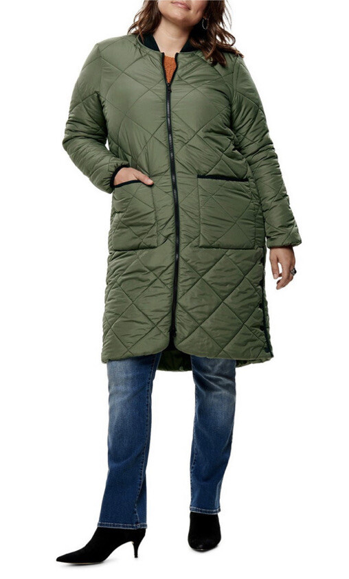 FREE POST NWT Only Carmakoma Puffer Coat UK22 EU50 (fit AU20) RRP