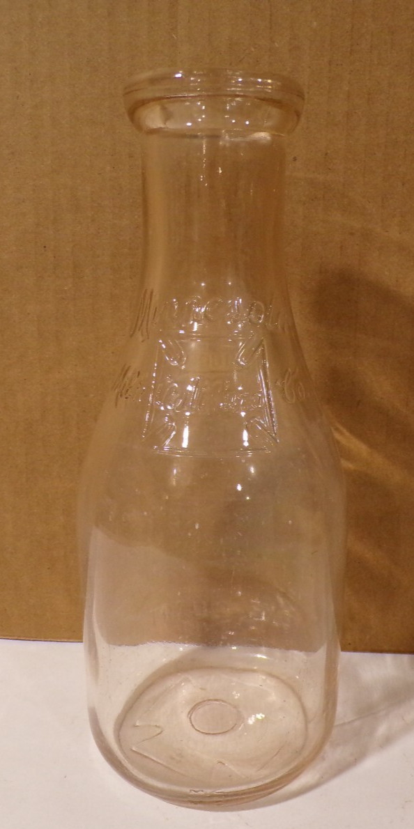 Minnesota Milk Co Certi Pura Embossed Pyro QT Milk St Paul M