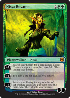 MTG ニッサ・レヴェイン/Nissa Revane サインド MTG Nissa Revane Foil Duels Of The Planeswalkers Green Promo | eBay