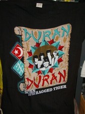 DURAN DURAN VINTAGE 1984 WORLD CONCERT TOUR Shirt NOS Black SIZE M