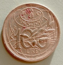 Moneta 100 Lire FAO 1945-1995 - REPUBBLICA ITALIANA Rara