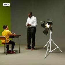 2pcs Photography Studio Lighting Softbox Photo Light Muslin Backdrop Stand Kit