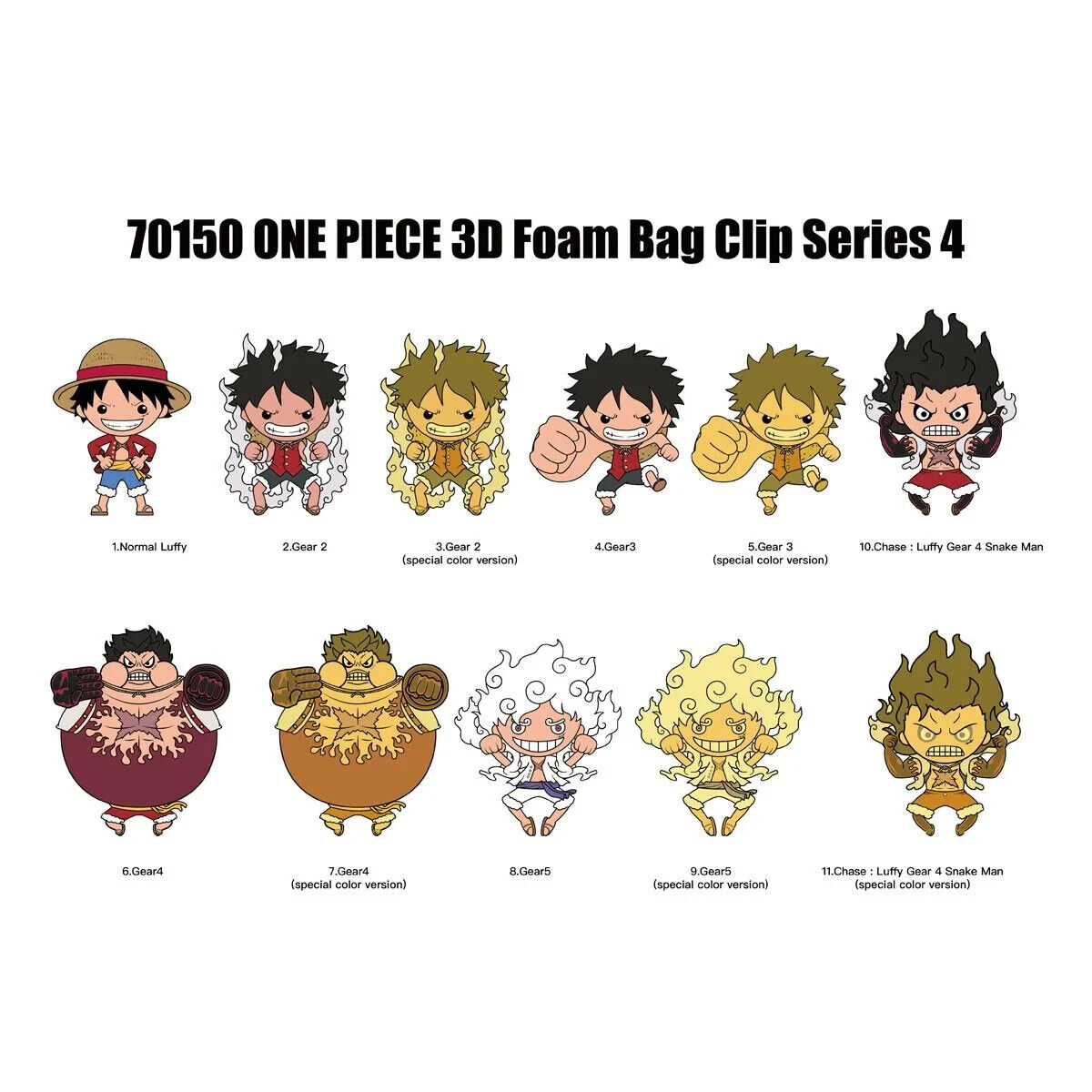 One Piece NEW * Luffy Gear 5 V2 Clip * Blind Bag Series 4 One Piece NEW * Luffy Gear 5 V2 Clip * Blind Bag Series 4