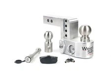 Weigh Safe 2" Aluminum Class IV 4" Drop Hitch Receiver 12.5K WS4-2-KA