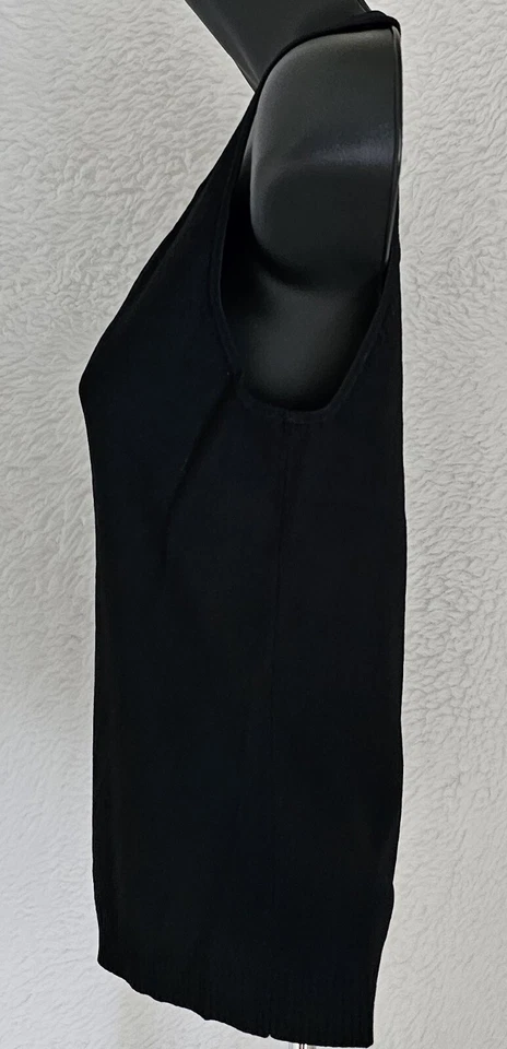 Camisa Top Blusa Cable & Gauge Mujer Talla PS Pequeña Pequeña Sin Mangas Cuello en V Foto 4 de 4