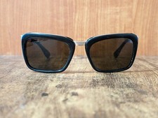 VINTAGE 50S GOLD METAL PILOT SUNGLASSES MADE IN GERMANY 59