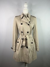 Burberry Established Damen Trenchcoat Mantel Elfenbein Gr. 38
