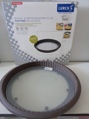 LURCH ° Quiche- & Obstbodenform ° FLEXI FORM ° aus Silikon mit Glasboden ° 26 cm