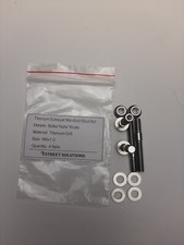 Titanium Exhaust Stud, Nut, Washer set of 4 M6x1.00x45