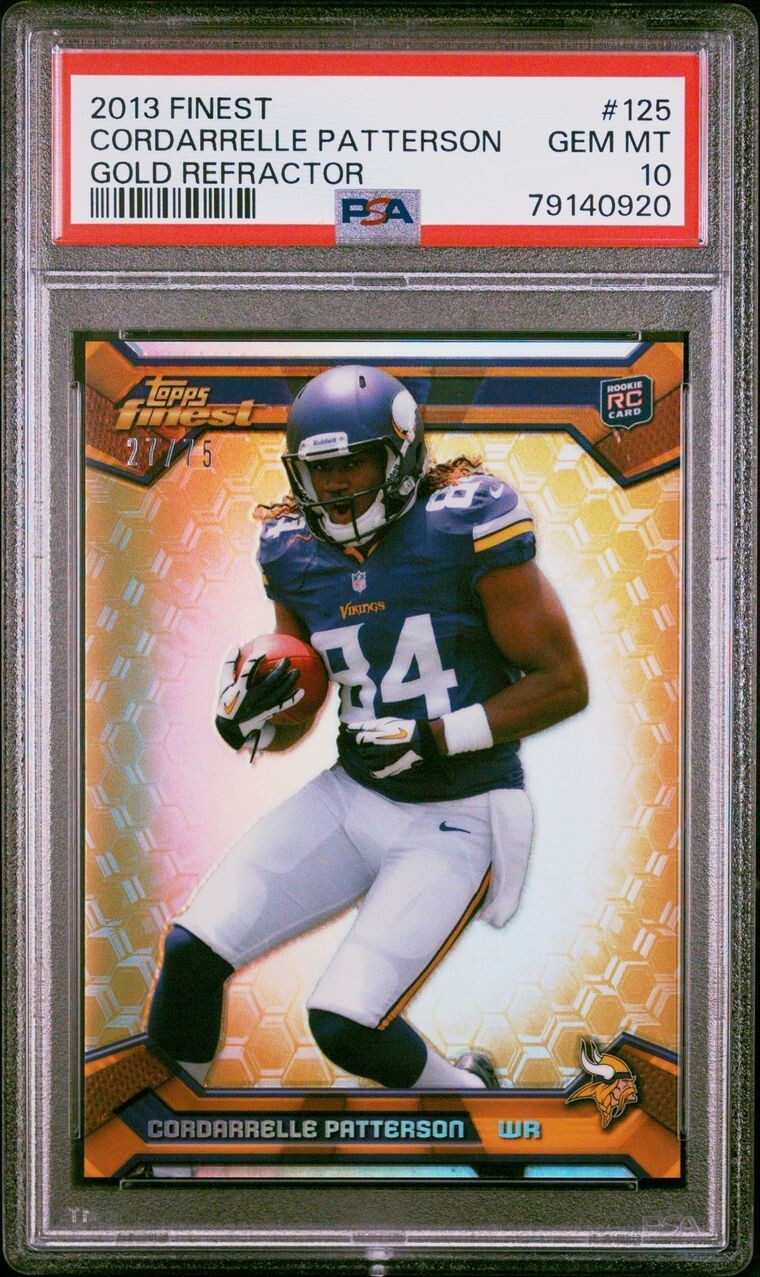 Cordarrelle Patterson Finest #125 Gold Refractor
