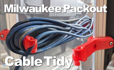 Milwaukee Packout Kabel ordentlich/Verlängerungsleitung Aufbewahrung Eckschienensystem