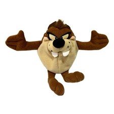 Vintage 1997 Taz Tasmanian Devil 6in Plush Looney Tunes Applause Bean Bag Toy