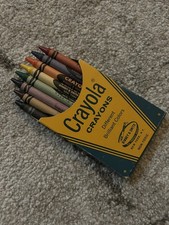 Vintage 1959 Crayola 8 Crayons Box Binney Smith New York Unused Complete Set