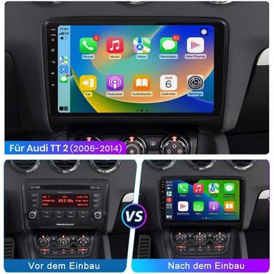 Für Audi TT 8J 2006-2014 Android 15 Autoradio Wireless CarPlay 64G WLAN GPS Navi