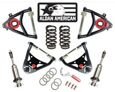 1958-64 Chevy Impala Front Coilover Control Arm Conversion Kit Single Adj Sb