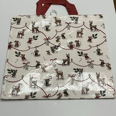 #ad #ad Tesco Christmas Mice Tote Bag Mouse Deer Bunny Holly Candy Cane Berry New 2025 $24.99